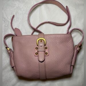 Dooney & Bourke Pink Pebbled Leather Crossbody Bag